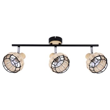 Foco TAJGA 3xE14/40W/230V vime/preto