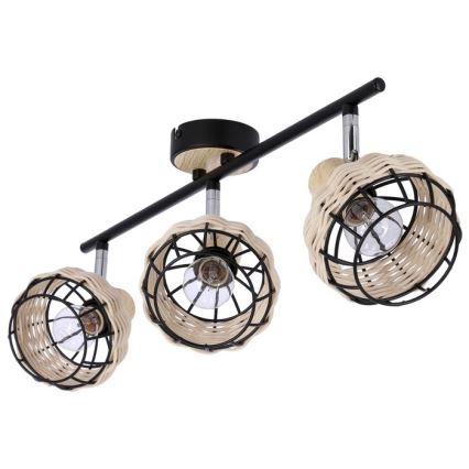 Foco TAJGA 3xE14/40W/230V vime/preto