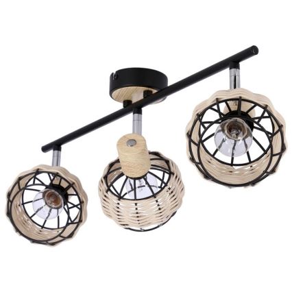 Foco TAJGA 3xE14/40W/230V vime/preto