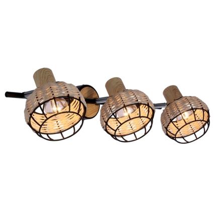Foco TAJGA 3xE14/40W/230V vime/preto
