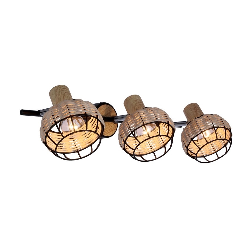 Foco TAJGA 3xE14/40W/230V vime/preto