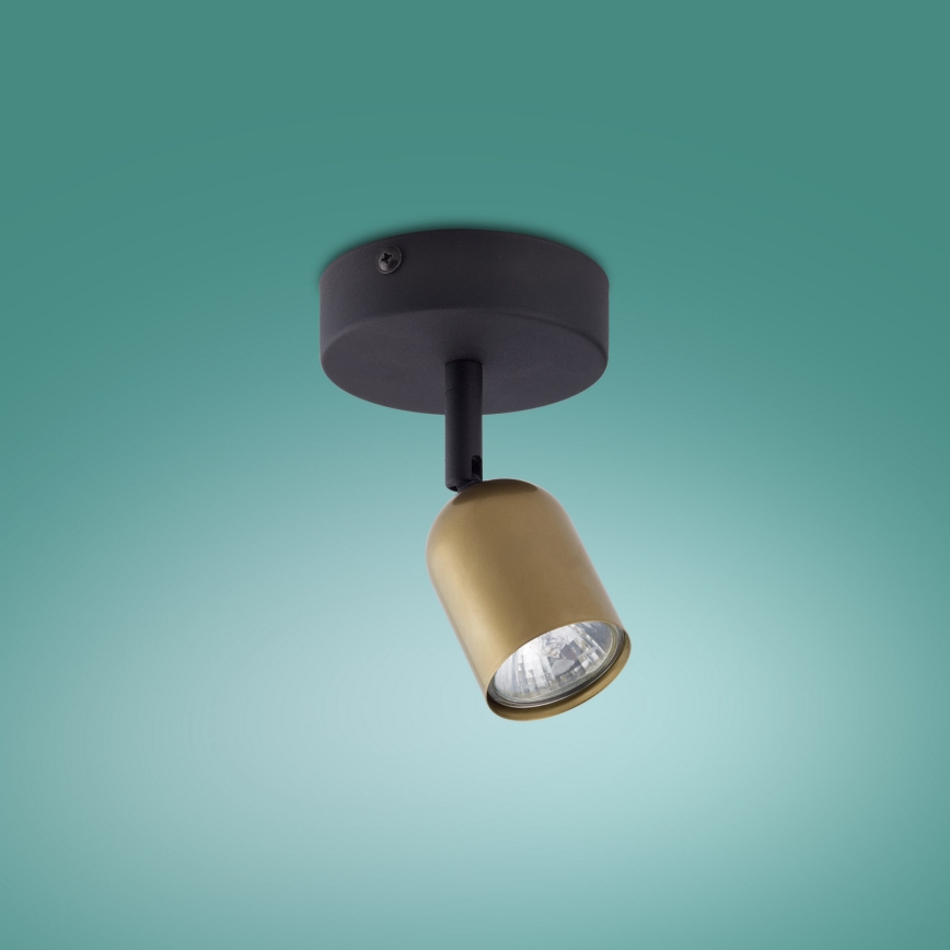 Foco TOP 1xGU10/10W/230V dourado/preto
