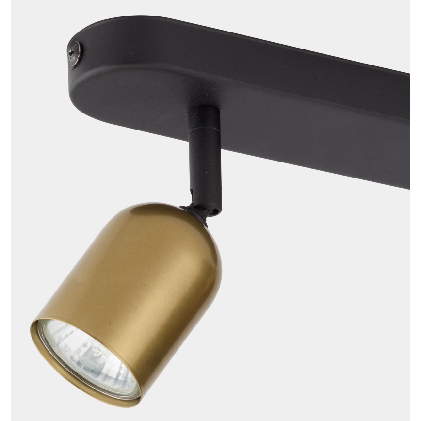 Foco TOP 2xGU10/10W/230V dourado/preto
