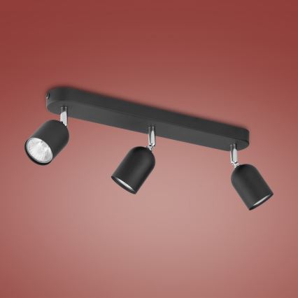 Foco TOP 3xGU10/10W/230V preto