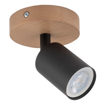 Foco TOP WOOD 1xGU10/10W/230V preto/madeira