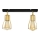 Foco TUBE 2xE27/15W/230V dourado/preto