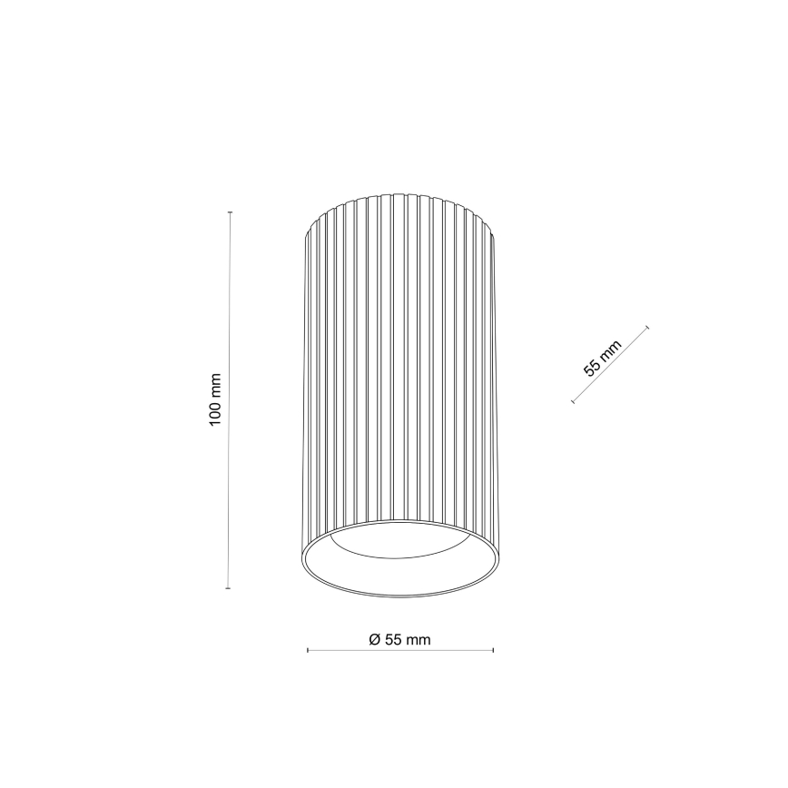 Foco TUNE S 1xGU10/10W/230V 10 cm castanho