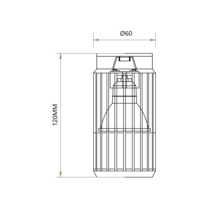 Foco VERTICAL 1xGU10/8W/230V branco