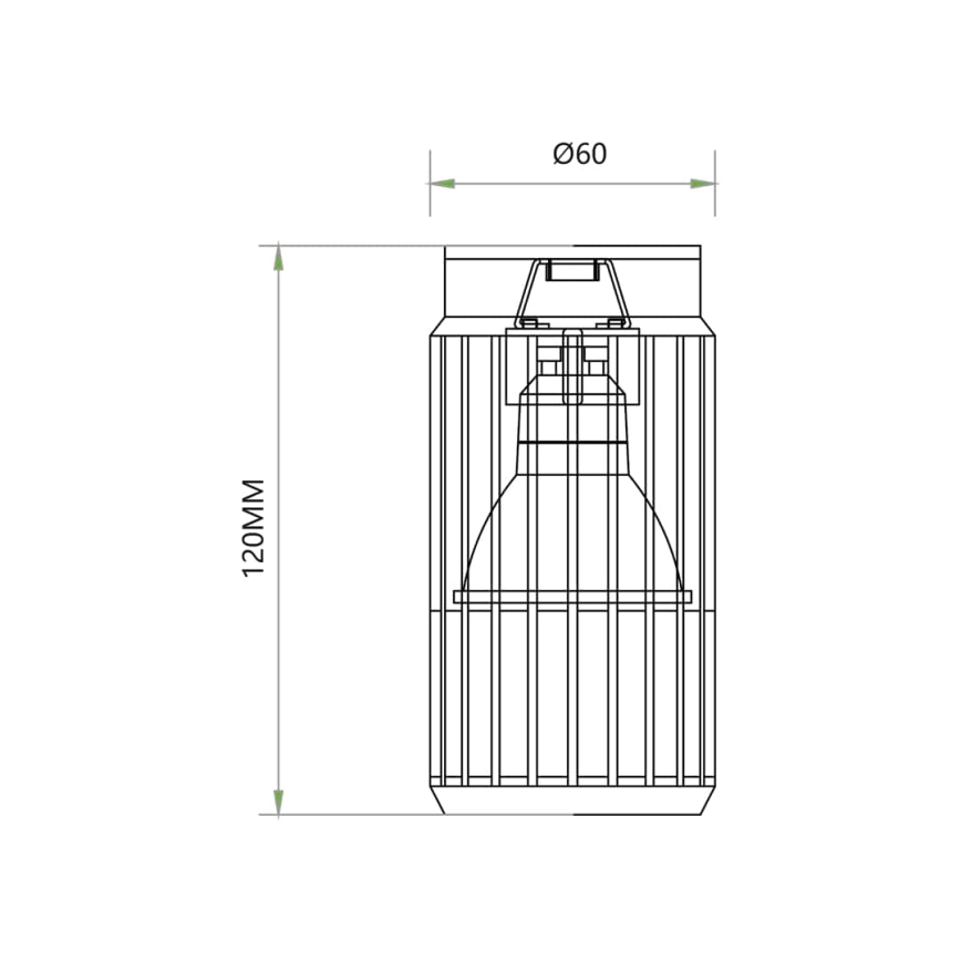 Foco VERTICAL 1xGU10/8W/230V branco