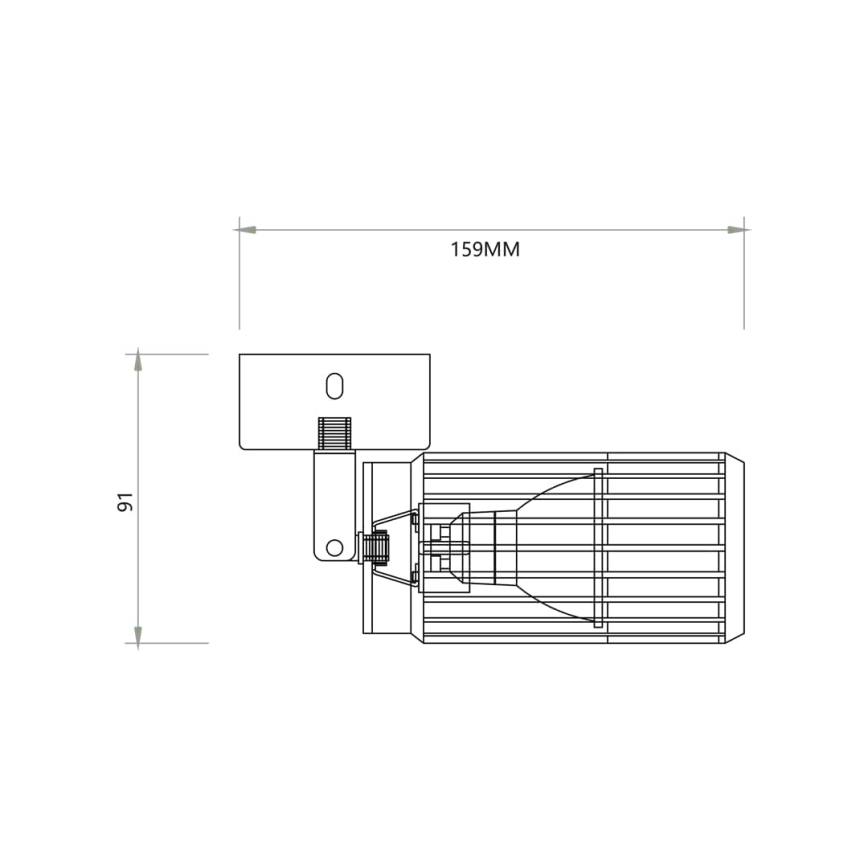 Foco VERTICAL 1xGU10/8W/230V branco