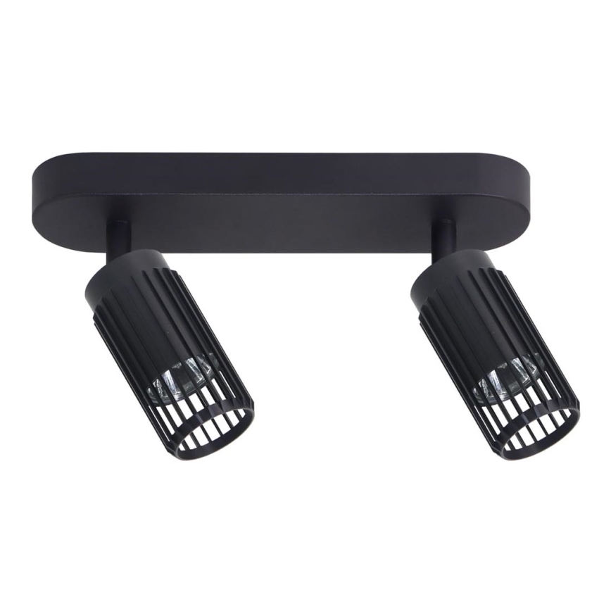 Foco VERTICAL 2xGU10/8W/230V preto