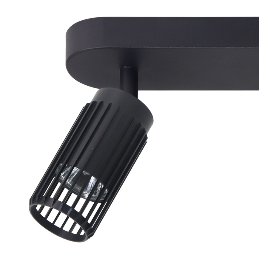 Foco VERTICAL 2xGU10/8W/230V preto
