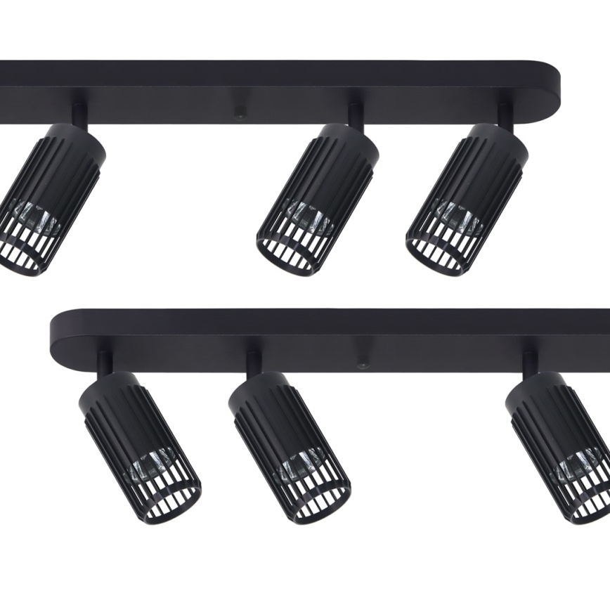 Foco VERTICAL 6xGU10/8W/230V preto