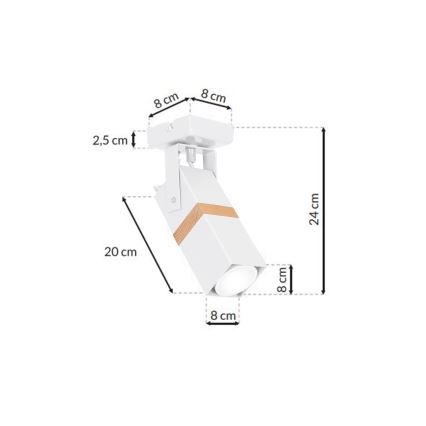 Foco VIDAR 1xGU10/25W/230V