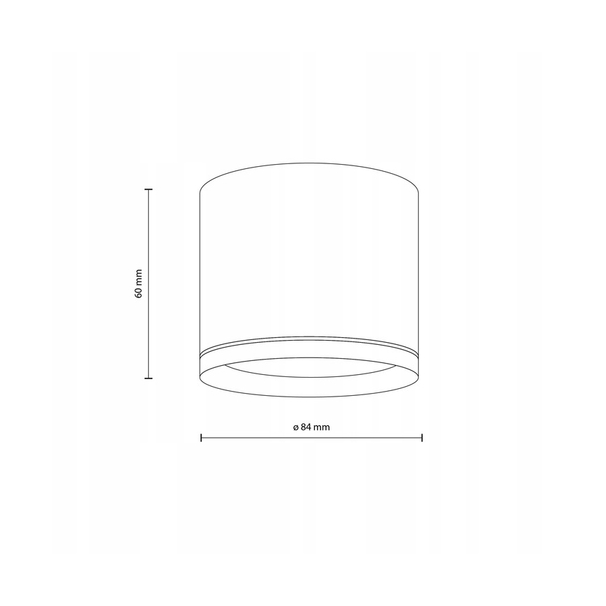 Foco VIVO 1xGX53/10W/230V 10 cm branco