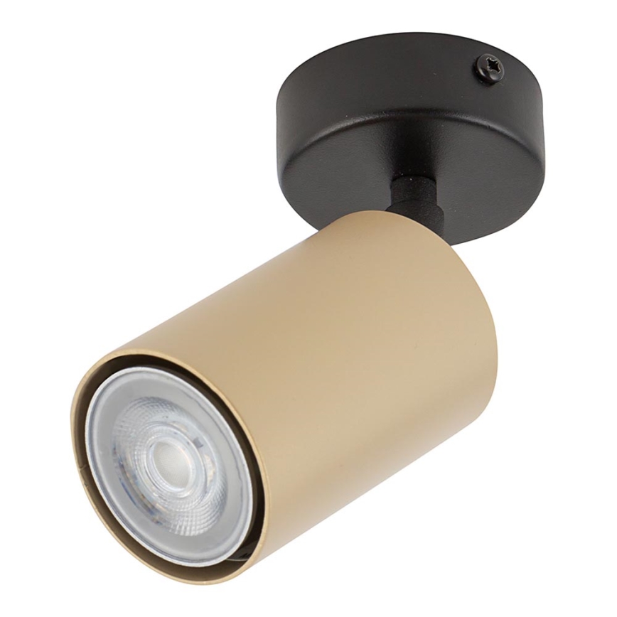 Foco ZOOM 1xGU10/25W/230V preto/dourado