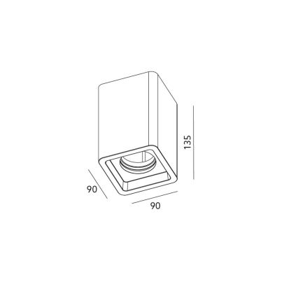 Focode teto NAOS 1xGU10/35W/230V