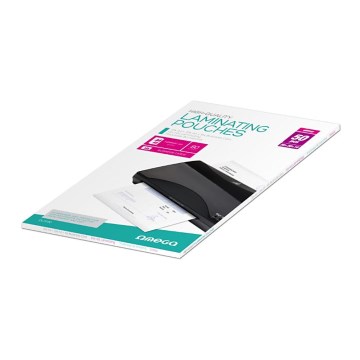 Folha para plastificar A4 20 pcs + A5 20 pcs + cartão de visita 10 pcs