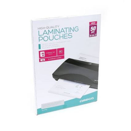 Folha para plastificar A4 20 pcs + A5 20 pcs + cartão de visita 10 pcs