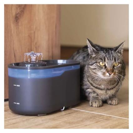 Fonte de água para animais 2,6 l/5V cinzento