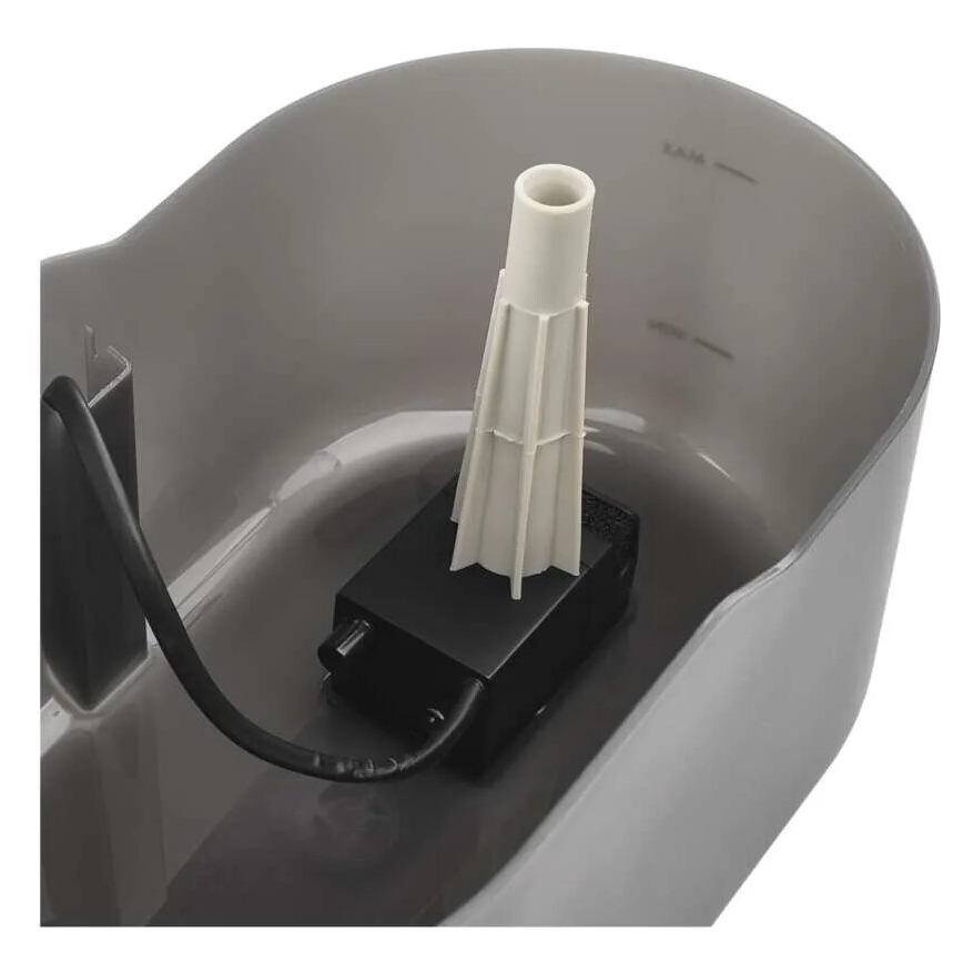 Fonte de água para animais 2,6 l/5V cinzento