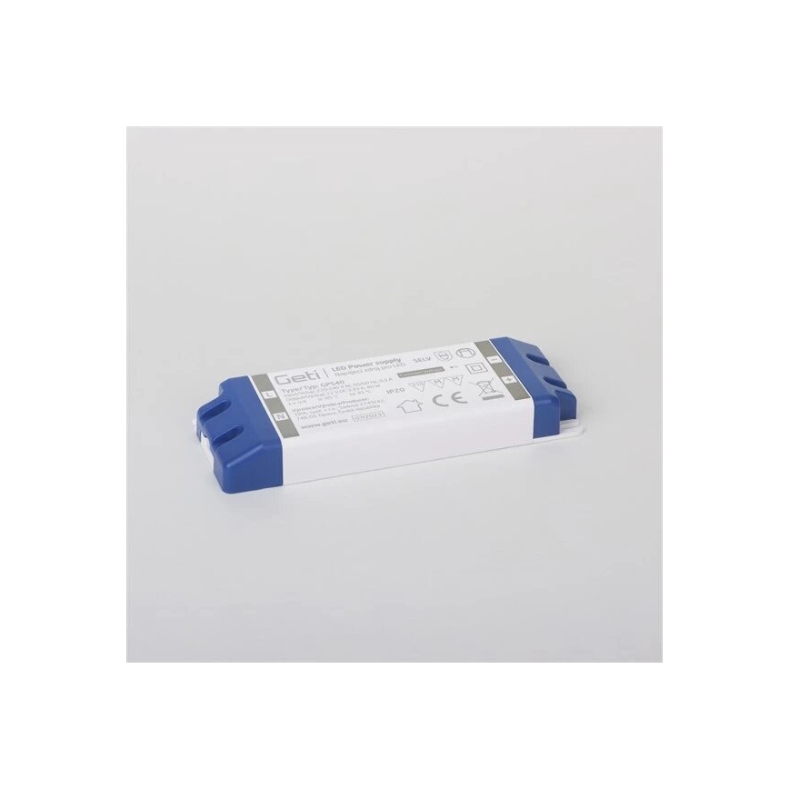 Fonte de alimentação comutada para fitas LED 40W/12V IP20