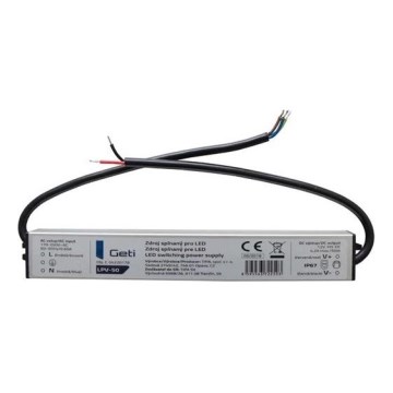 Fonte de alimentação comutada para fitas LED 50W/12V IP67