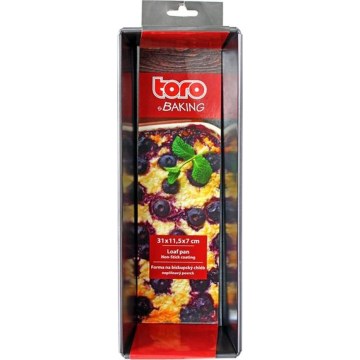Forma para pão TORO 31x11,5 cm preta