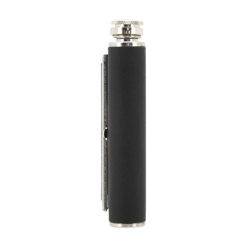 Frasco de bolso com caixa para cigarros 175 ml preto