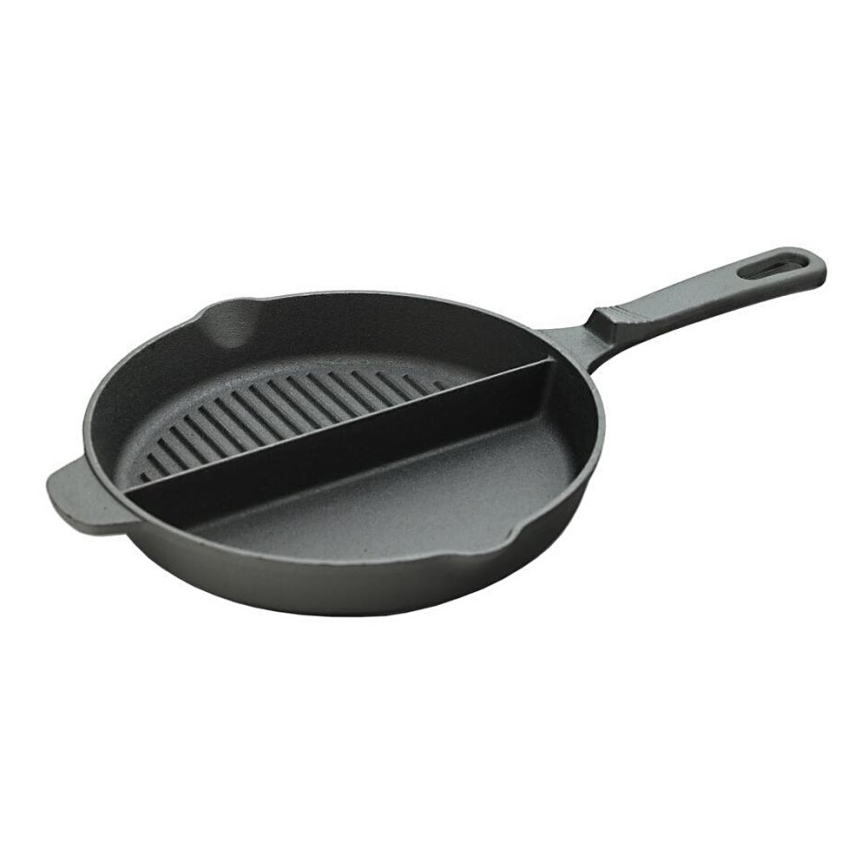 Frigideira para grelhador com dois compartimentos 25 cm