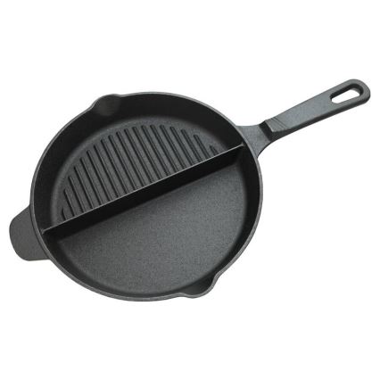 Frigideira para grelhador com dois compartimentos 25 cm