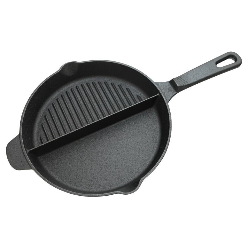 Frigideira para grelhador com dois compartimentos 25 cm