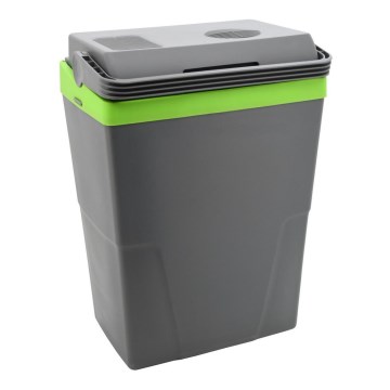 Frigorífico de carro portátil 22 l 55W/12V/230V cinzento/verde
