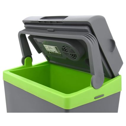 Frigorífico de carro portátil 22 l 55W/12V/230V cinzento/verde