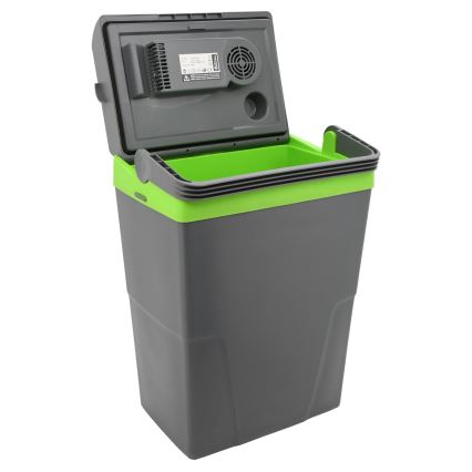 Frigorífico de carro portátil 22 l 55W/12V/230V cinzento/verde