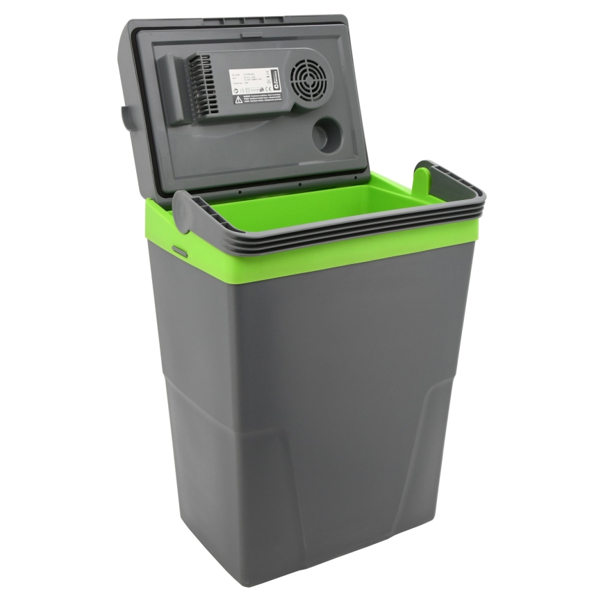 Frigorífico de carro portátil 22 l 55W/12V/230V cinzento/verde