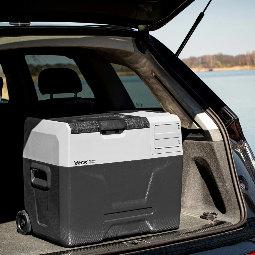Frigorífico portátil para automóvel com visor LCD 40 l 230V/12V/24V preto