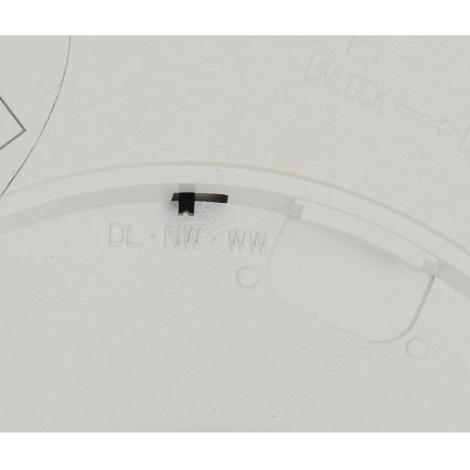 Fulgur 42361 - Iluminação de teto LED NOMY LED/24W/230V 3000/4000/6000K IP40 diâmetro 30 cm branco
