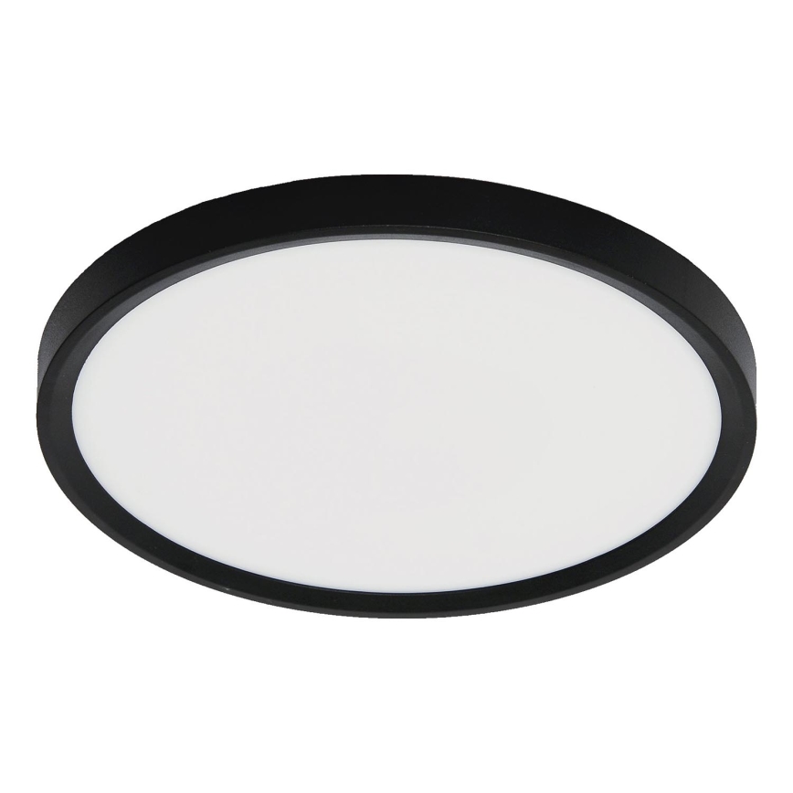 Fulgur 42362 - Iluminação de teto LED NOMY LED/24W/230V 3000/4000/6000K IP40 diâmetro 30 cm preto