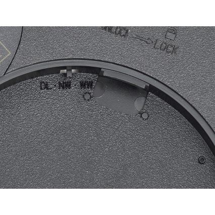 Fulgur 42362 - Iluminação de teto LED NOMY LED/24W/230V 3000/4000/6000K IP40 diâmetro 30 cm preto