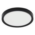 Fulgur s-42585 - Iluminação de teto LED com sensor de movimento NOMY-S LED/18W/230V 3000/4000/6000K IP40 diâmetro 23 cm preto
