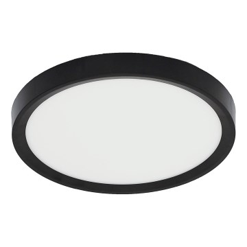 Fulgur s-42585 - Iluminação de teto LED com sensor de movimento NOMY-S LED/18W/230V 3000/4000/6000K IP40 diâmetro 23 cm preto