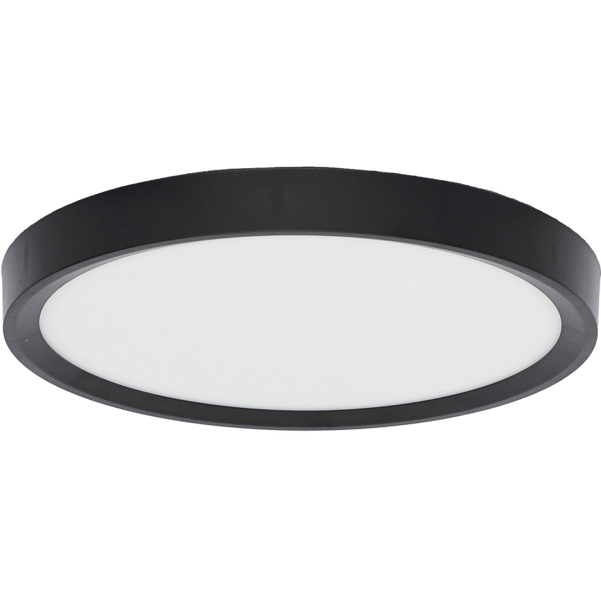 Fulgur s-42585 - Iluminação de teto LED com sensor de movimento NOMY-S LED/18W/230V 3000/4000/6000K IP40 diâmetro 23 cm preto