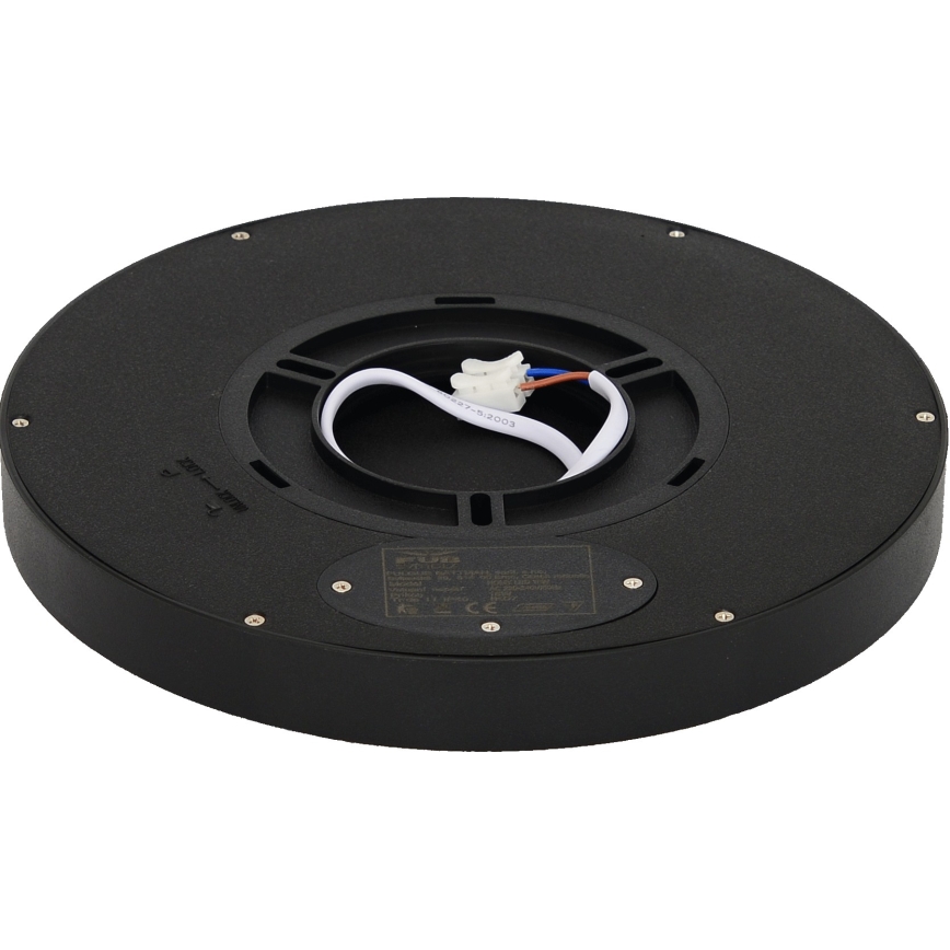 Fulgur s-42585 - Iluminação de teto LED com sensor de movimento NOMY-S LED/18W/230V 3000/4000/6000K IP40 diâmetro 23 cm preto