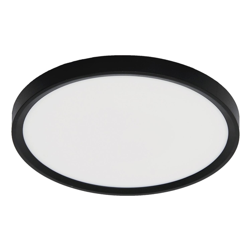 Fulgur s-42587 - Iluminação de teto LED com sensor de movimento NOMY-S LED/24W/230V 3000/4000/6000K IP40 diâmetro 30 cm preto