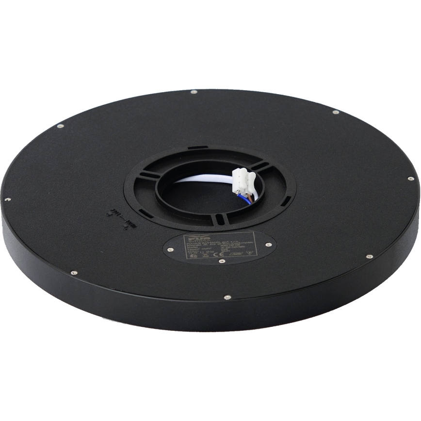 Fulgur s-42587 - Iluminação de teto LED com sensor de movimento NOMY-S LED/24W/230V 3000/4000/6000K IP40 diâmetro 30 cm preto