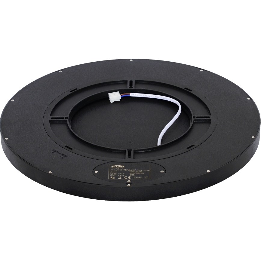 Fulgur s-42589 - Iluminação de teto LED com sensor de movimento NOMY-S LED/32W/230V 3000/4000/6000K IP40 diâmetro 40 cm preto