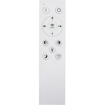 Fulgur s-43041 - Candeeiro de tecto LED dimerizável NOMY-RC LED/50W/230V 3000/4000/6500K diâmetro 60 cm IP40 branco + comando remoto