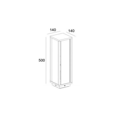 Gardino LX1463-500 - Candeeiro exterior MELISSA 1xE27/15W/230V IP54