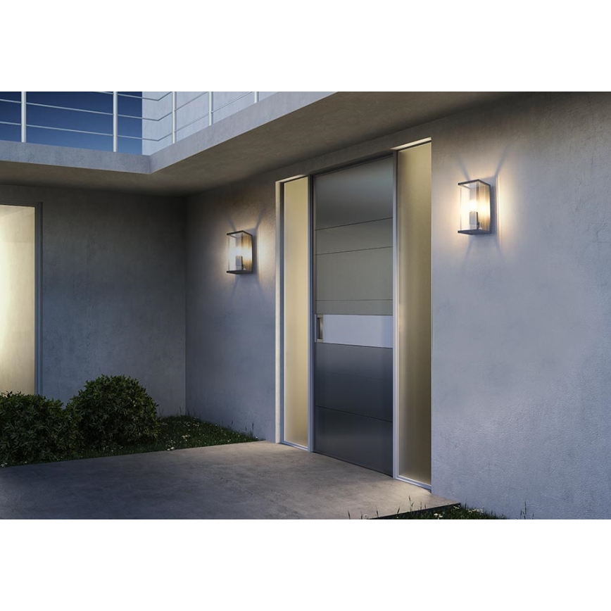 Gardino LX1465 - Iluminação exterior com sensor MELISSA 1xE27/15W/230V IP54